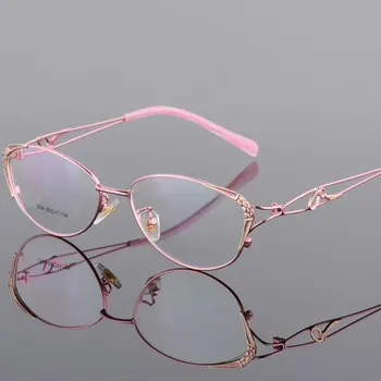 HOTOCHKI Zlitine Elegantne Ženske Očal Okvir Ženske Letnik Optičnih Očal Navaden Oči Polje Očala Okvirji za Očala za Kratkovidnost