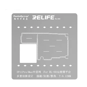 Relife RL-601Q 6 V 1 Sajenje Tin Predlogo Držalo Za iPhone X-11Pro MAX Motherboard Sredini Okvirja BGA Reballing Matrice za Orodje