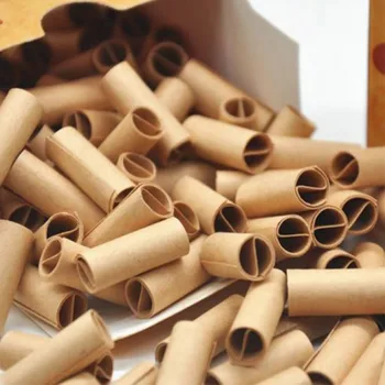 150Pcs 6 MM, Naravno Nerafinirano Pre-valjani Nasveti Cigaretni Filter Vozni Papirja za Ročno Zvite Cigarete 2019