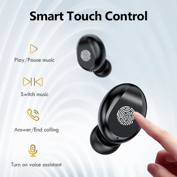 Bluetooth 5.0 Slušalke 9D Stereo Glasba Šport Brezžične Slušalke Z Mikrofonom Slušalke 2000 mAh Moči Banke Za iPhone, Samsung