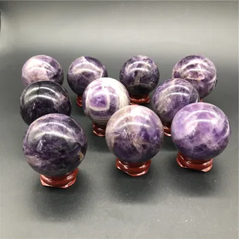 70/90 mm Naravni kamen ametist quartz crystal ball lepo vijolično quartz zdravilnimi kristali