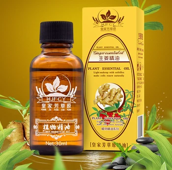 30 ml Naravni Rastlinski Terapija Limfne Drenaže Ingver, Olje za Anti Aging Deodoranta Eterično Olje Masaža Telesa Zdravstvenega Varstva