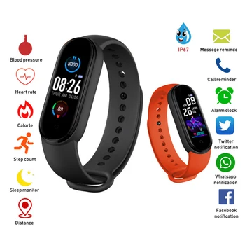 M5 Smart Band Šport Fitnes Zapestnica Watch Fitnes Tracker Smartband Krvnega Tlaka, Srčnega Utripa Nepremočljiva Pametno Gledati