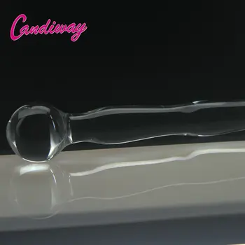 CandiWay kristalno dildo Prosojna stekla pyrex zaradi dong penis stekla Analni butt plug Sex igrače za Odrasle izdelkov za ženske, moške masturbacija