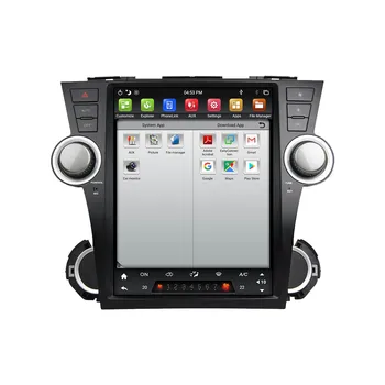 Avto Radio Za Toyota Highlander 2007-2013 Carplay Večpredstavnostna glavne enote Stereo Bluetooth GPS Navigacijski DVD Predvajalnik Ogledalo Povezavo