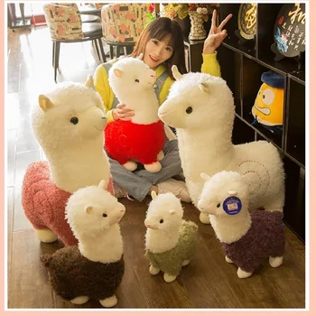 Vroče prodajo lep alpacas plišastih igrač srčkan alpacas lutke spalno blazino Rojstni dan Otrok darilo