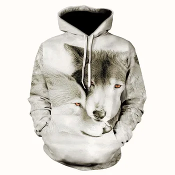 2020 jeseni novo osebnost hoodie moda casual moški fant majica živali zabavno puloverju hoodie