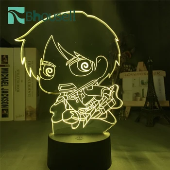 Q Različica Anime Velikan Noč Svetlobe Doma Dekoracijo Akril 3D Sedem-barva Spalnica nočno omarico Dekoracijo Gospodinjski Predmeti