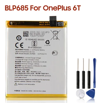 Originalni Nadomestni Telefon Baterija BLP685 Za OnePlus 6T OnePlus 7 Plus 6T En Plus 7 Telefon Baterije 3700mAh
