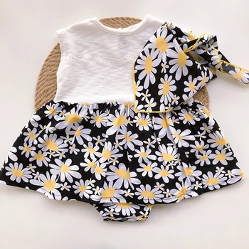 MILANCEL poletje dojencek dekliška oblačila brez rokavov bodysuits za malčke dekliška cvet jumpsuits otroška oblačila