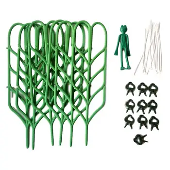 Vrt Trellis Plezalne Rastline Plastičnih Trellis Stackable Listov Obliko Mini Plezanje Rastlin Deležev Cvet Pot Podporo Za Uporabo V Zaprtih Prostorih