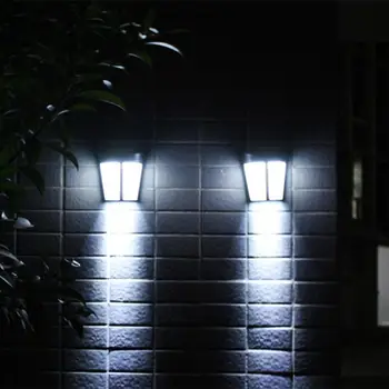 Sončne Stene Luči 6 RGB LED Super Svetle ABS Plastike IP65 Vodotesen Solar Powered Lučka Za vhodna Vrata, Dvorišče, Garaža, Ograje, Krova