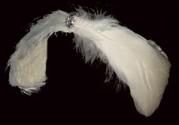 White Swan glavo kos swan lake glavo obleko swan tiara za odrasle in otroke AH18 3 velikosti Belo Pero Swan Glavo Kos Balet