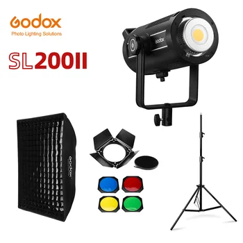 Godox SL200II SL-200W II LED Video Luč 200W Bowens Gori Poletni Uravnoteženo 5600K 2.4 G Brezžični X Sistem za Intervju