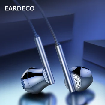 EARDECO Gaming Stereo Žične Mobilne Slušalke Slušalke Bas in-ear Slušalke z Mikrofonom Slušalke Čepkov Telefon Dinamične Slušalke