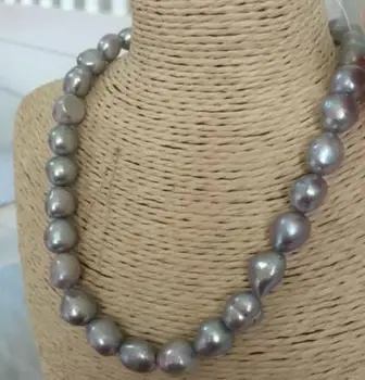Brezplačna dostava Plemenito nakit ogromne Naravne južnem morju siva baročno biserna ogrlica