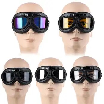 Motorno Kolo Letnik Buljiti Retro Očala Goggle Očala, Čelada, Zaščitna Očala, Motrcross Skuter Kolo Kolesarjenje Windproof