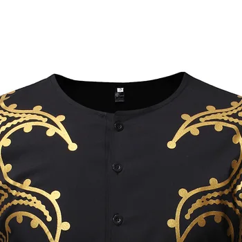 Črni Afriški Totem Porjavelost Kratek Sleeve Majica S Kratkimi Rokavi Moški 2020 Moda Afriške Dashiki Obleko Srajco Moških Ulične Afriška Oblačila