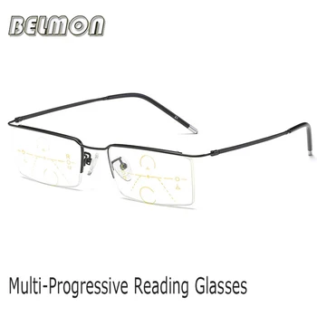 Belmon Multi-Focal Postopno Obravnavi Očala Ženske Moški Presbyopic Dioptrije Očala Moški Očala +1.0+1.5+2.0+2.5+3.0 RS800