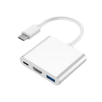 Tip-C Zvezdišče USB C Do Več USB3.0 HDMI je združljiv / VGA / RJ45 / TF Splitter PD Adapter za Polnilnik Docking Za Prenosnik Za Macbook