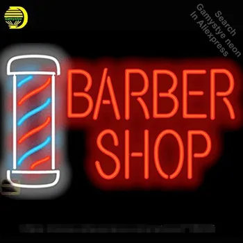 Neon Znak za Berber Shop Pole neonske žarnice Prijavite Pivo Bar Pub Neonskih luči Prijavite stekleni Cevi Ikona Oglaševanje Noč Svetlobe Prikaz