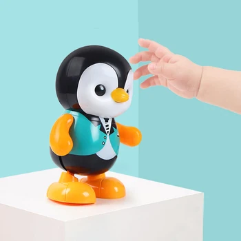 Najnovejši Smešno Glasbeni Ples Pingvin Električni Robot Izobraževalne Igrače Puzzle Lutka za Fante, Dekleta, Otroci, Malčki Otroci Darilo