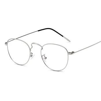 Vintage Krog Žensk Očala Ultralahkih Tanke Retro Moški Očal Okvir Optičnega Kratkovidnost Očala Ultralahkih Prilagodljiv Recept