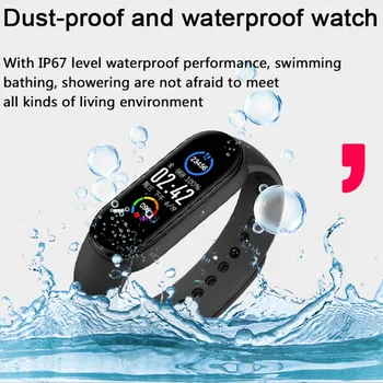 Moški Ženska Pametno Gledati Fitnes Tracker Srčni Utrip, Krvni Tlak Monitorji Z Bluetooth Nepremočljiva Smartwatch M5 Za Xiaomi Ure