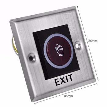 No Touch Senzor Izhod Stikala Indukcijski Induktivna Izhod Gumb za Sprostitev Stikalo za Nadzor Dostopa DC12V Z LED Lučka