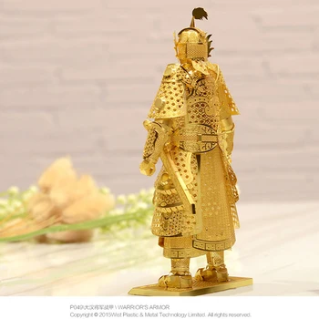 3D Kovinski Puzzle Han Dynasty Warrior ' s Oklep Zgraditi Model Kompleti 3D Obsega Modele DIY Kovinski Puzzle Igrače Za Odrasle, Otroci