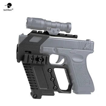 TACTIFANS ABS Glock Karabin Komplet za Revijo w/Nastavek Za G17 G18 G19 Serije Taktično Lov, Army Paintball Oprema vodnimi Topovi