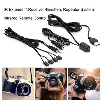 IR Extender 1receiver 4emitters Repetitorja Sistema Infrardeči Daljinski upravljalnik Dropshipping Fotoaparat / Kamera ONLENY