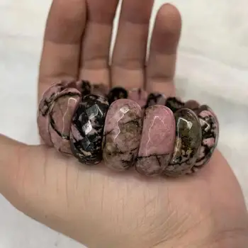 Naravni Rhodonite kamen kroglice zapestnica naravni gemstone bangle DIY nakit zapestnica za žensko, za darilo trgovini !