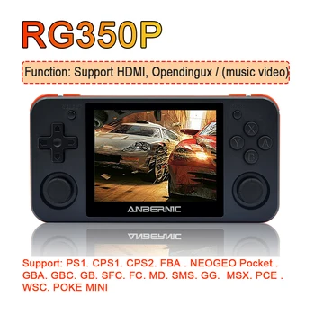 Retro igre konzole RG350P 3,5-palčni zaslon IPS, video predvajalnik, igra ročni HDMI izhod PS1 SNES Igre
