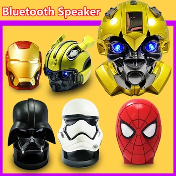Fantom Spiderman Bumbar Iron Man Optimus Brezžični Bluetooth Zvočnik Junak Karikatura Slog prenosni Bluetooth mini Zvočnik