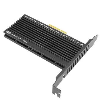 JEYI VolleyStar-PRO Black hladilnega telesa M. 2 za NVMe SSD za NGFF, DA PCIE X4 Adapter Heatsink M Ključ PCI-E 3.0 x4 Polno Hitrostjo RGB LED