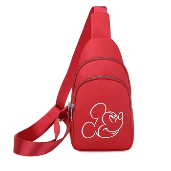 Disney mickey mouse Oxford messenger bag risanka prsih vrečko Minnie potovanja torba dekle, fant, nakupovalna torba torba