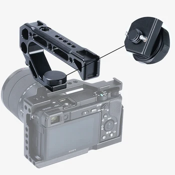 UURig R008 Fotoaparat Vrh Ročaj Ročaja težav poiščete Arri Iskanje Vijak Monitor Mic Ploščad Hladno Čevelj za Nikon Canon Sony DSLR Fotoaparat