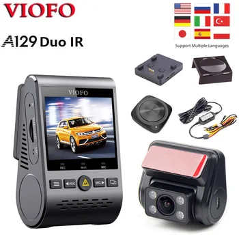 VIOFO A129 Duo IR Spredaj In Notranjosti Dvojna Armatura Cam Wi-Fi, BT Remote Control Full HD 1080P Parkiranje Način Avto DVR Kamera Zadaj