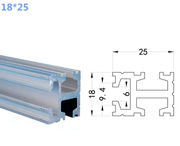 Standard Aluminija Ekstrudiranje profilov enega / eno dvojno / tri režo Aluminija Trakovi podporo za Dele Robota Dodatki