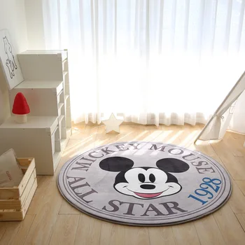 Risanke Disney Mickey Mouse Krog Preprogo Mat za Otroke Spalnica Dekoracijo Sodobne Dom Dekor Non-slip Preprogo Alfombra Za Salonu