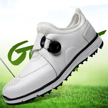 Nov Trening Dihanje Golf Čevlji Moški Bela Rdeča Anti Slip Spikless Golf Obutev za Moške, Visoke Kakovosti Golf Superge