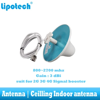 Lintratek 2G 3G 4G Ceilling Notranja Antena, N Tip Priključek 800-2700hz Notranji Mobilni Telefon Signal Omni Anteno Z 2 m Kabel