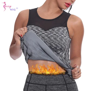 SEXYWG Neoprenske Savna Telo Oblikovalec za Ženske Pasu Trener Tank Top hujšanje Fat Burning Telovadnici Majica Shapewear