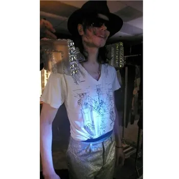 MJ Michael Jackson to je To Triler limited Edition Bela Novost T-Shirt Poletje