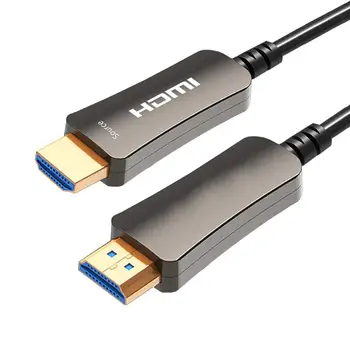 Svjetlovodni HDMI Kabla 30 m/100ft, Optični Kabel HDMI Podpira 4K@60Hz, 4:4:4/4:2:2/4:2:0, HDR, Dolby Vizijo, HDCP2.2, ARC, 3D