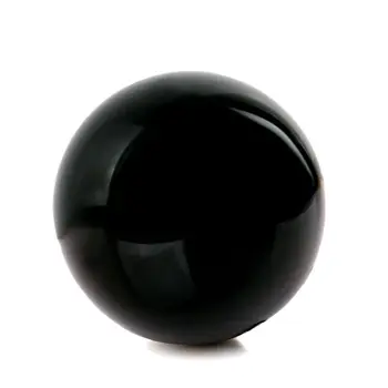 50mm Azijskih Redki Črni Obsidian Področju Veliko Kristalno Kroglo Zdravilni Kamen #55437