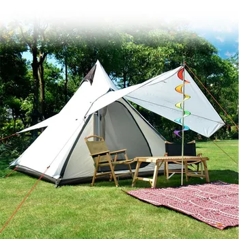 Ena soba in ena dvorana na prostem kampiranje 3-4 osebe dežnik rainproof šotor, kampiranje, alpinizem windproof, rainproof velik šotor