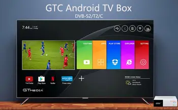 Freesat/GTmedia GTC Satelitski Sprejemnik DVB-S2/T2/Kabel ISDBT android 6.0 16GB 2GB Podporo Bluetooth dekoder PK X96MIMI TV BOX