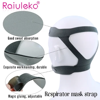 Anti Smrčijo Pokrivala Za CPAP Maske Elastična Vlakna Glavo Pasu Univerzalno Za Nosno Masko Poln Obraz Masko Glavo Pasu Za Medicinske